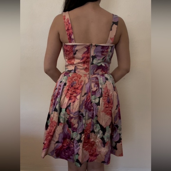 Betsey Johnson Collection Floral Silk Dress - Picture 2 of 11